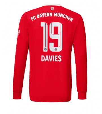 Bayern Munich Alphonso Davies #19 Hemmatröja 2022-23 Långa ärmar